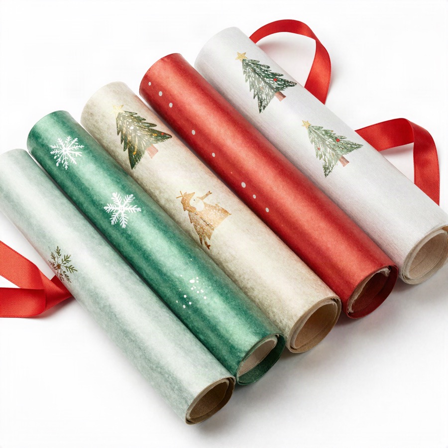 Christmas Gift Wrapping Paper Set