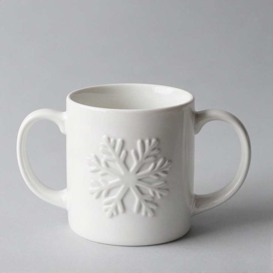 Snowflake Ceramic Christmas Mug