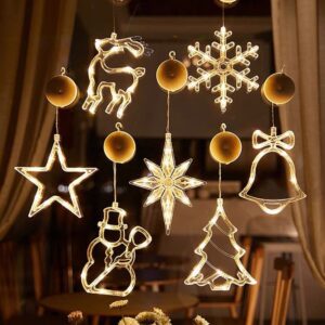 LED Snowflake & Santa Hanging Light