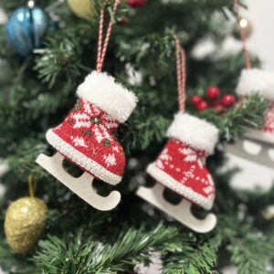 Miniature Ice Skate Ornaments